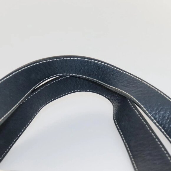 BURBERRY Nova Check Blue Label Tote Bag Canvas Beige Gold Auth 117928 - Picture 9 of 15